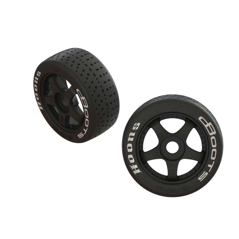 ARRMA dBoots Hoons 42/100 2.9 Pre-Mounted Belted Tires, White, 17mm Hex, 5-Spoke (2)