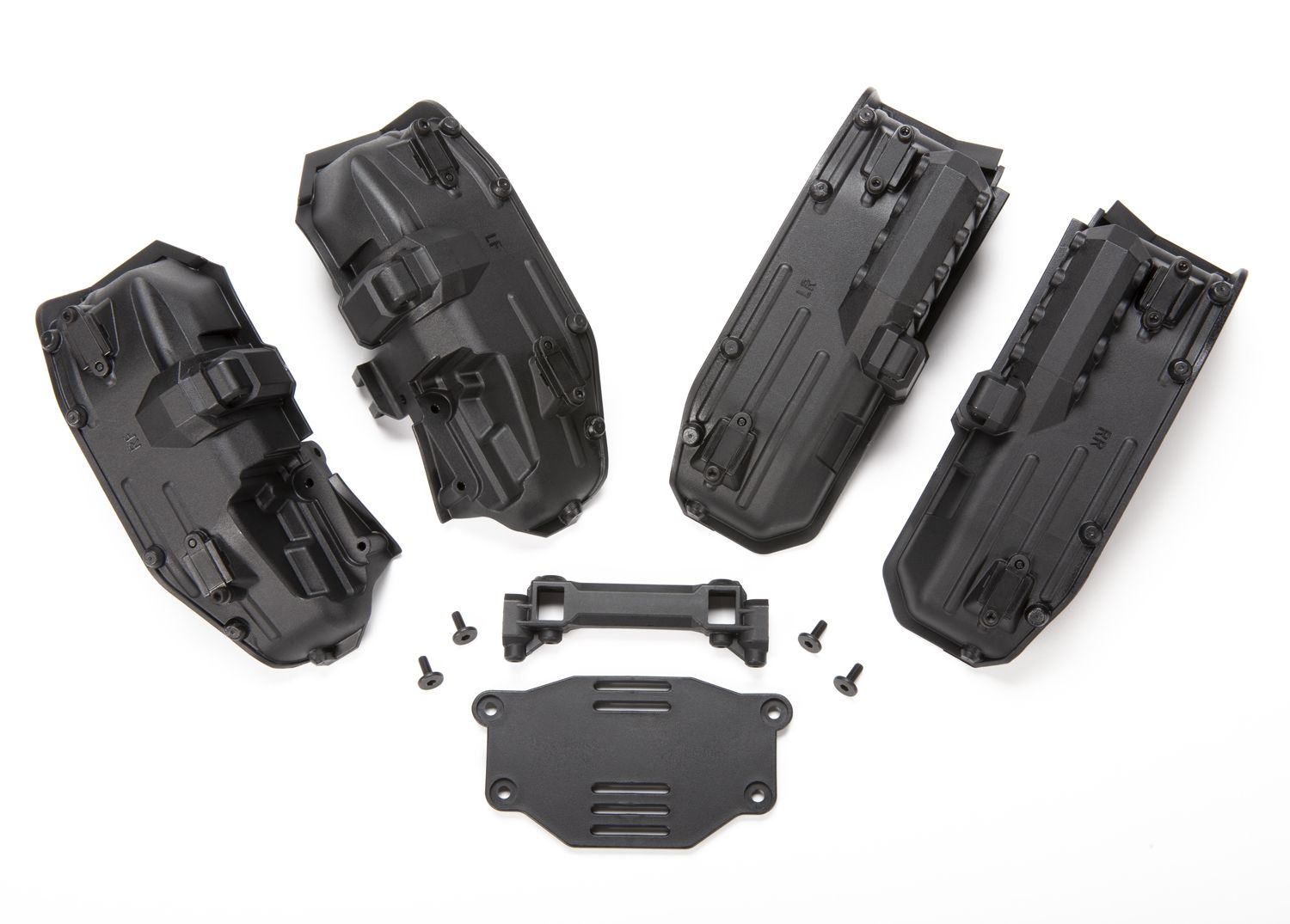 8080 Fenders, inner (narrow), front &amp; rear (2 each)/ rock light covers (8)/ battery plate/ 3x8 flathead screws (4)