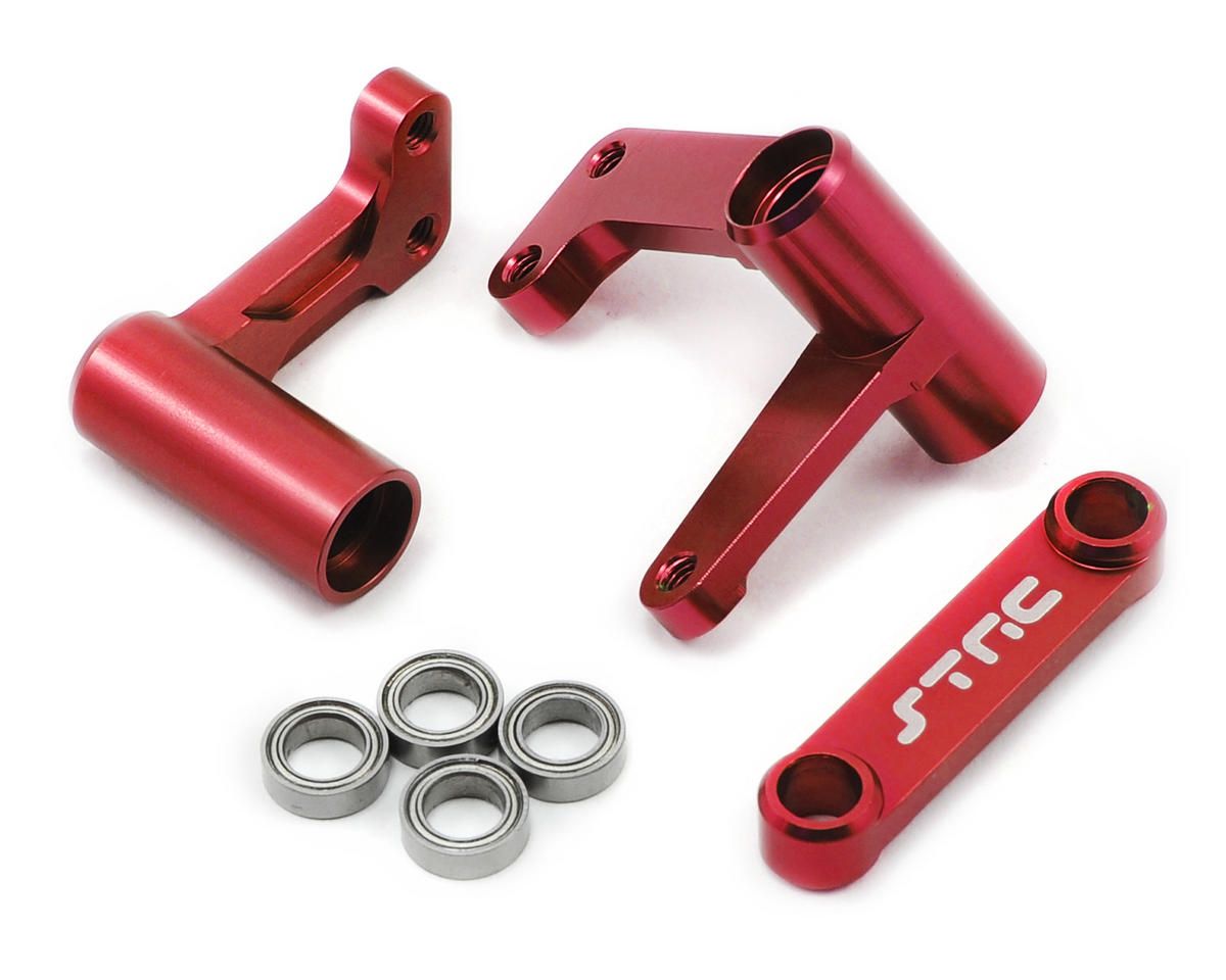 SPTST3743XR BELLCRANK SET WITH BEARINGS (RED) SLASH/ RUSTLER/ BANDIT