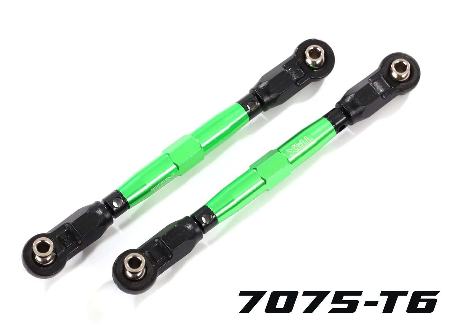 8948G  Toe links, front (TUBES green-anodized, 7075-T6 aluminum, stronger than titanium) (88mm) (2)/ rod ends, rear (4)/ rod ends, front (4)/ aluminum wrench (1)