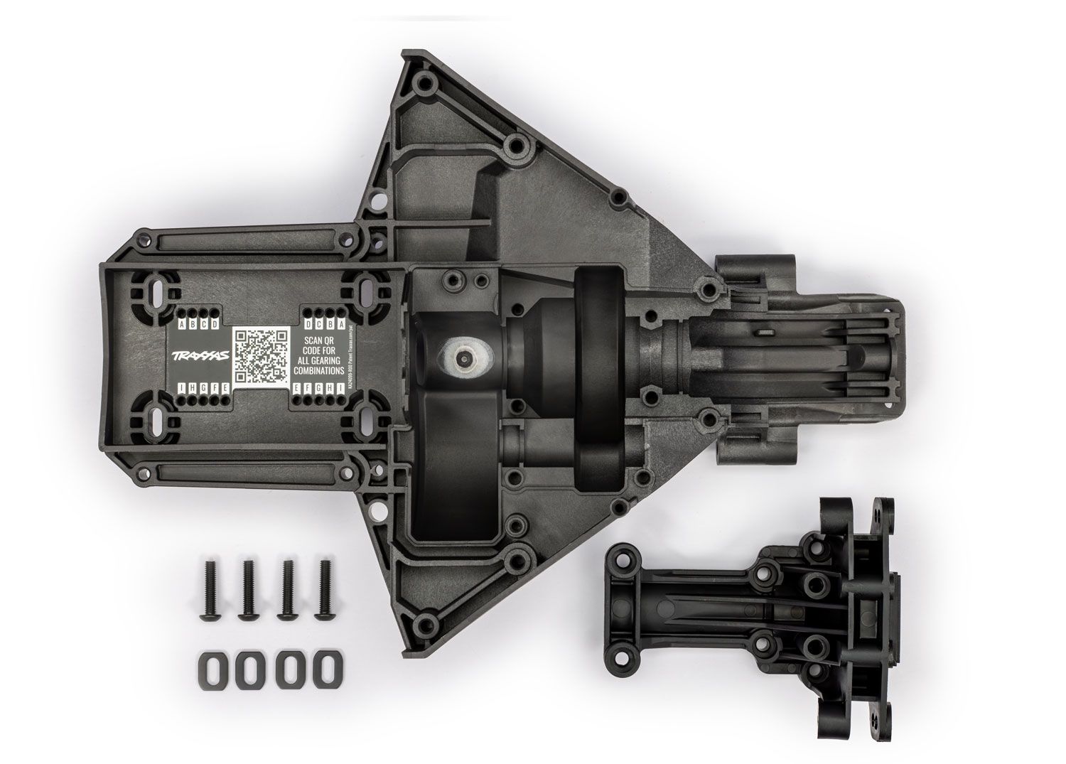 7727A Bulkhead Rear Upper/Lower Center Diff X-Maxx