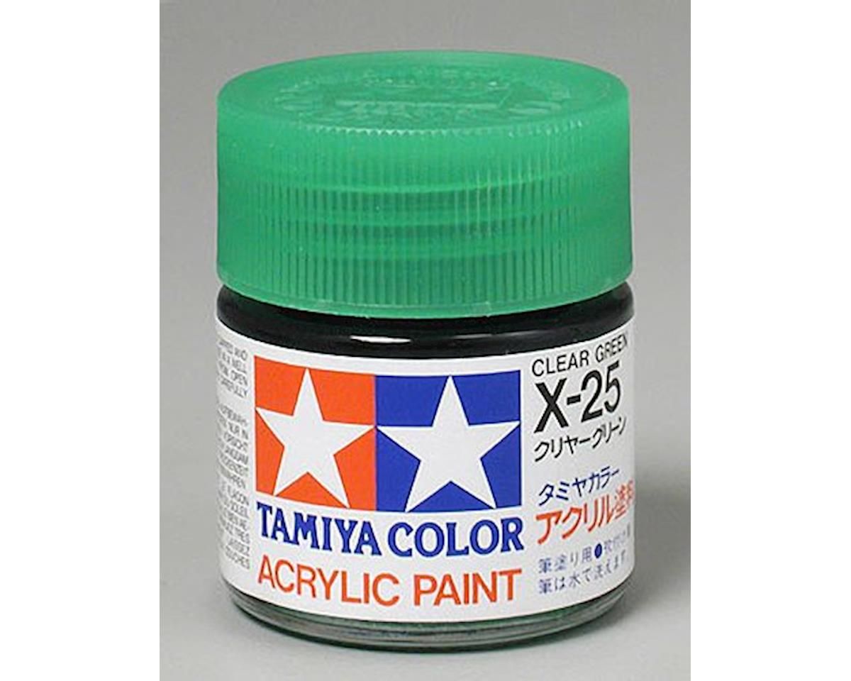 Tamiya X-25 Clear Green jar