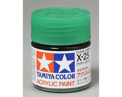 Tamiya X-25 Clear Green jar