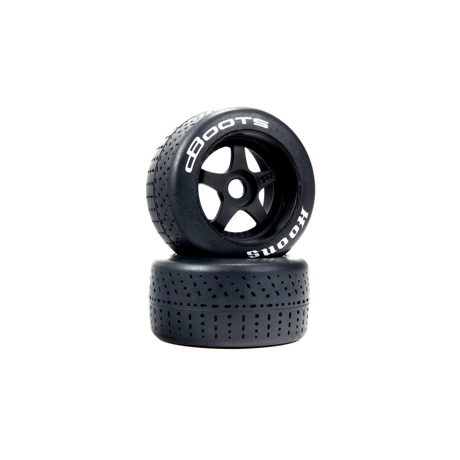 ARRMA dBoots Hoons 53/107 2.9 Pre-Mounted Belted Tires, White, 17mm Hex, 5-Spoke (2)