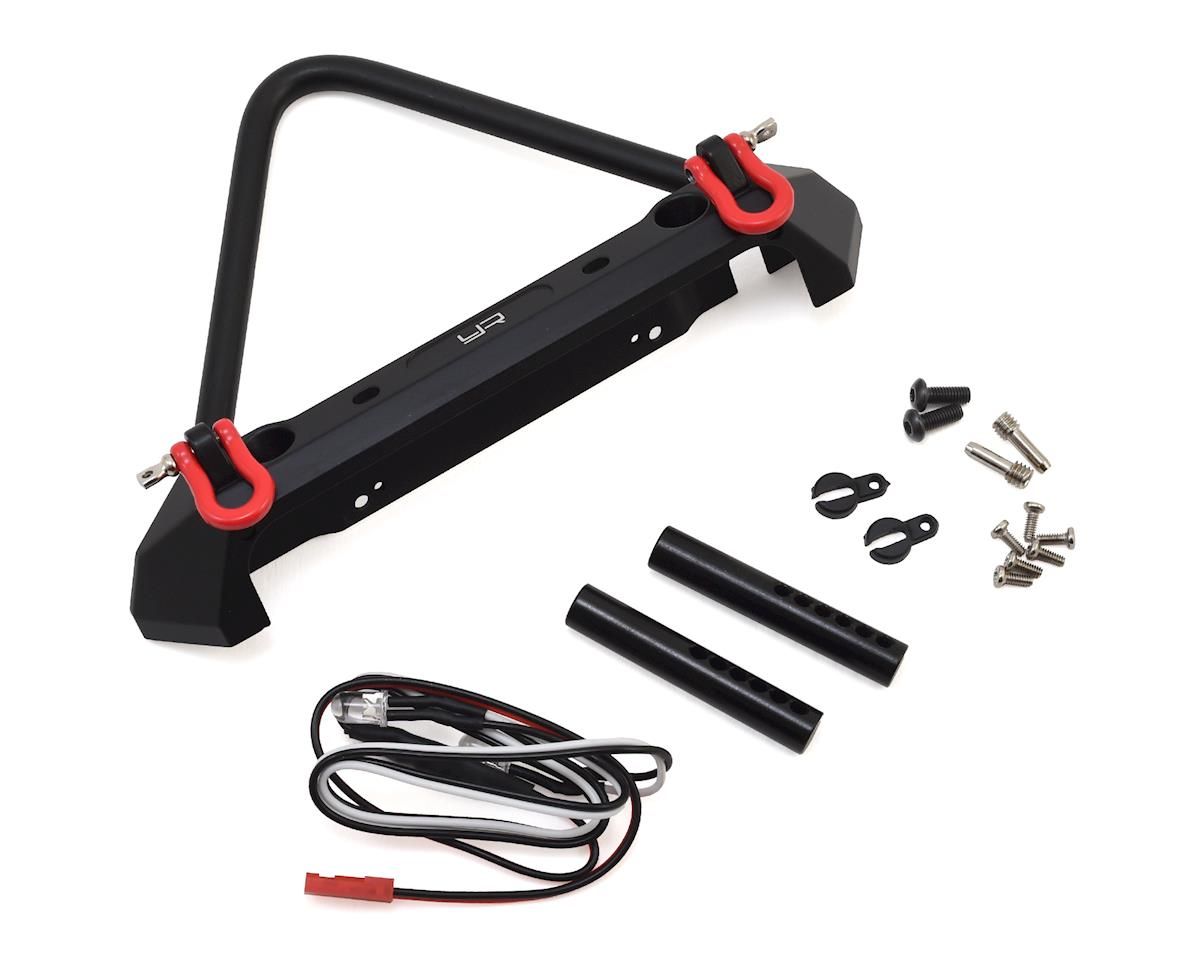 YA-0548 Yeah Racing Aluminum Front Stinger Bumper w/LED Light (Black)