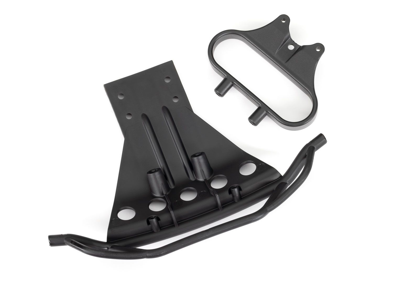 5835X Bumper, front/ bumper mount, front (black)