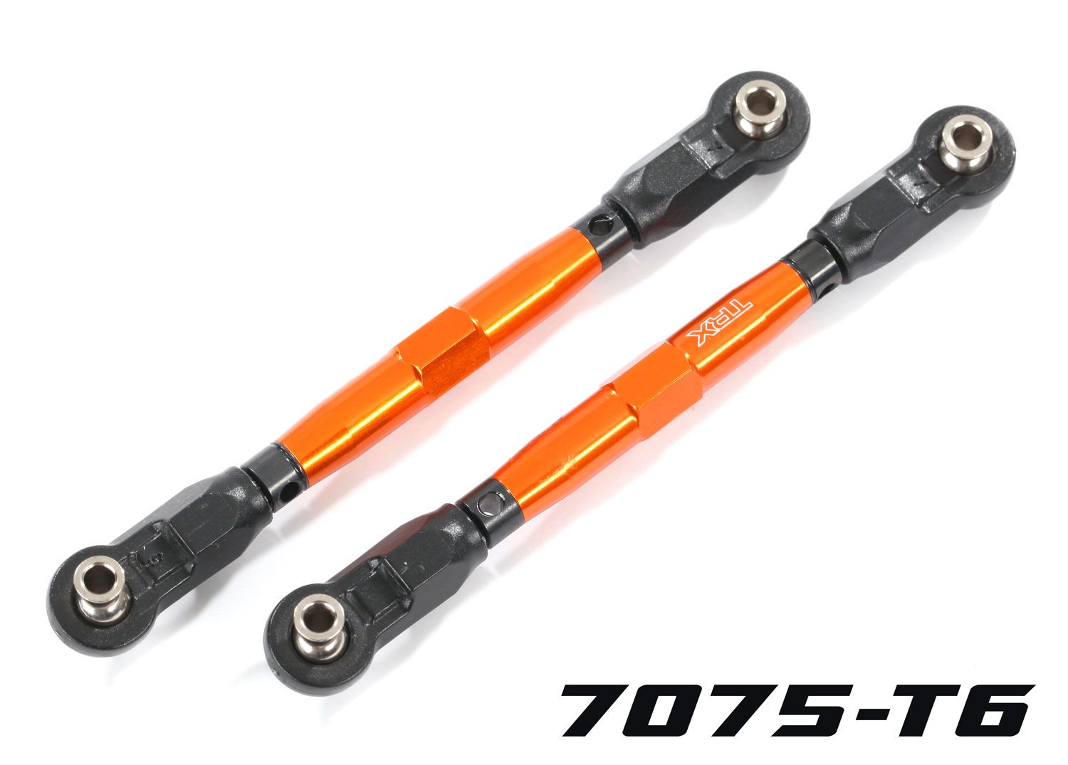 8948A  Toe links, front (TUBES orange-anodized, 7075-T6 aluminum, stronger than titanium) (88mm) (2)/ rod ends, rear (4)/ rod ends, front (4)/ aluminum wrench (1)
