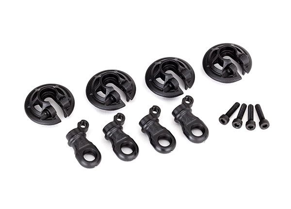 8459 Spring retainers, lower (captured) (4)/ 2.5x10 CS (4)