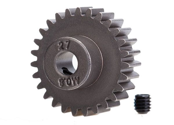 5647 Gear, 27-T pinion (0.8 metric pitch, compatible with 32-pitch) (fits 5mm shaft)/ set screw