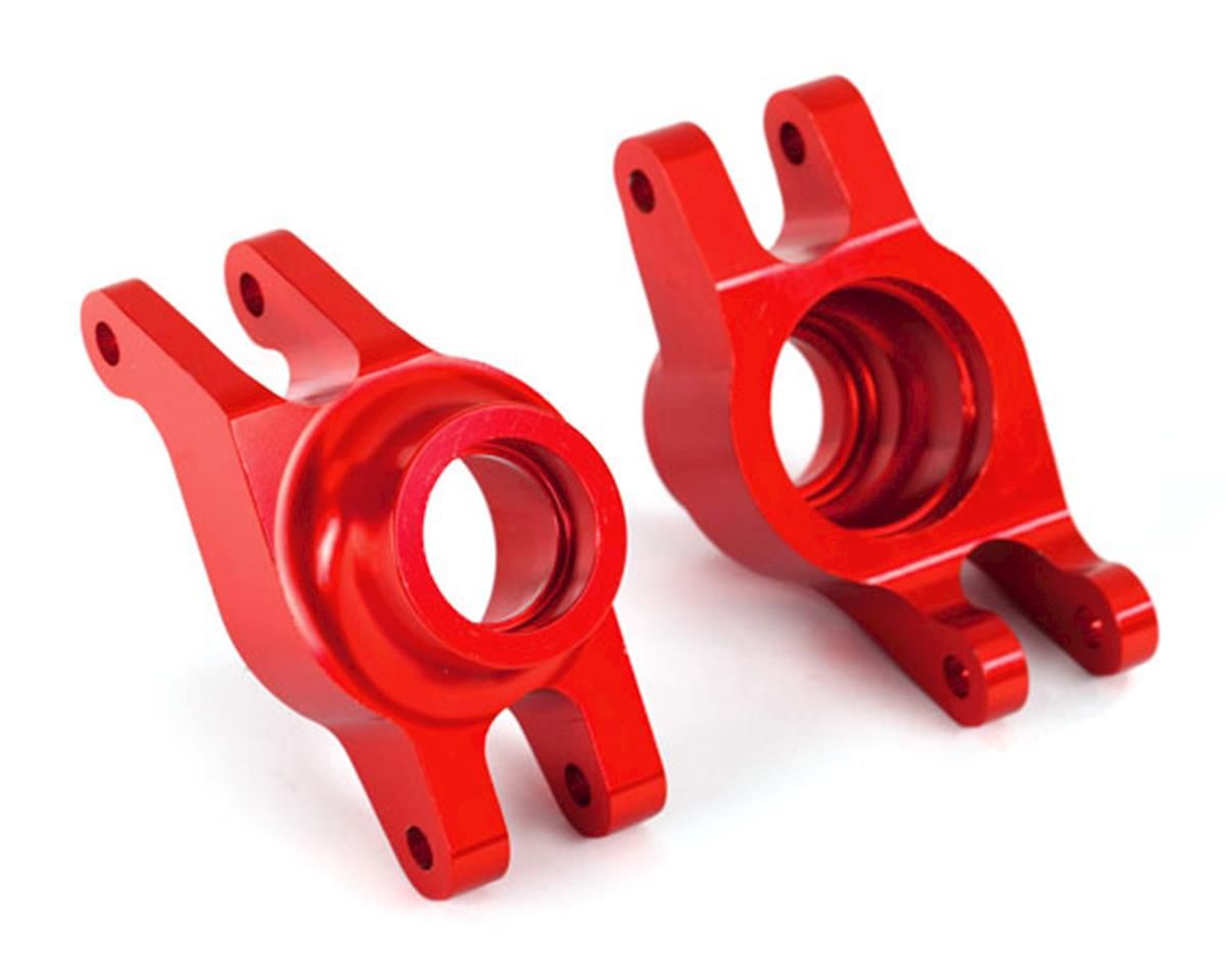 8952R - Carriers, stub axle (red-anodized 6061-T6 aluminum) (rear) (2)
