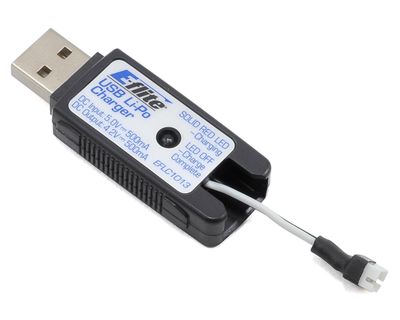 E-flite 1S USB Li-Po Charger, 500mAh High Current UMX