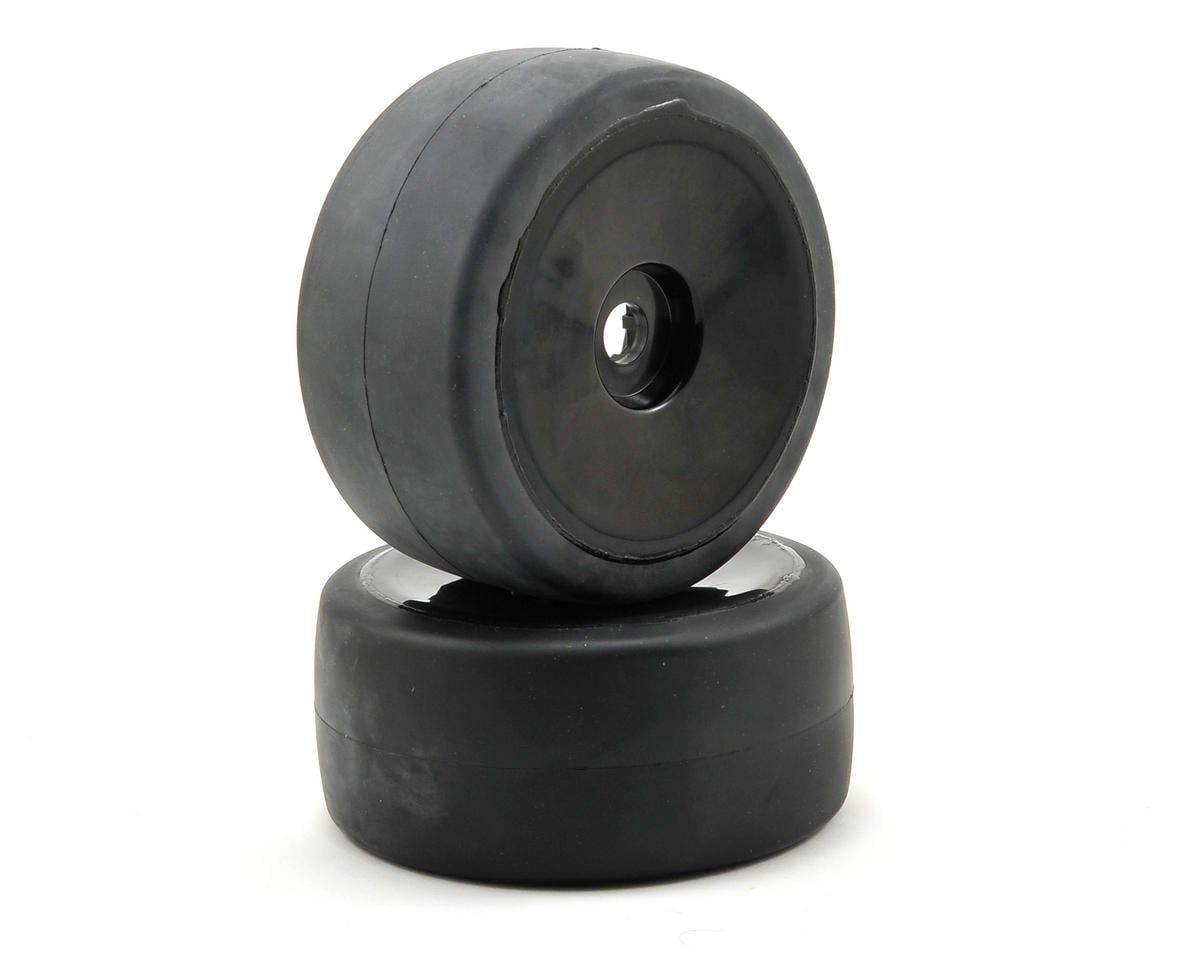 6473 Tires &amp; wheels, assembled, glued (black, dished wheels, slick tires (S1 compound), foam inserts) (rear) (2)