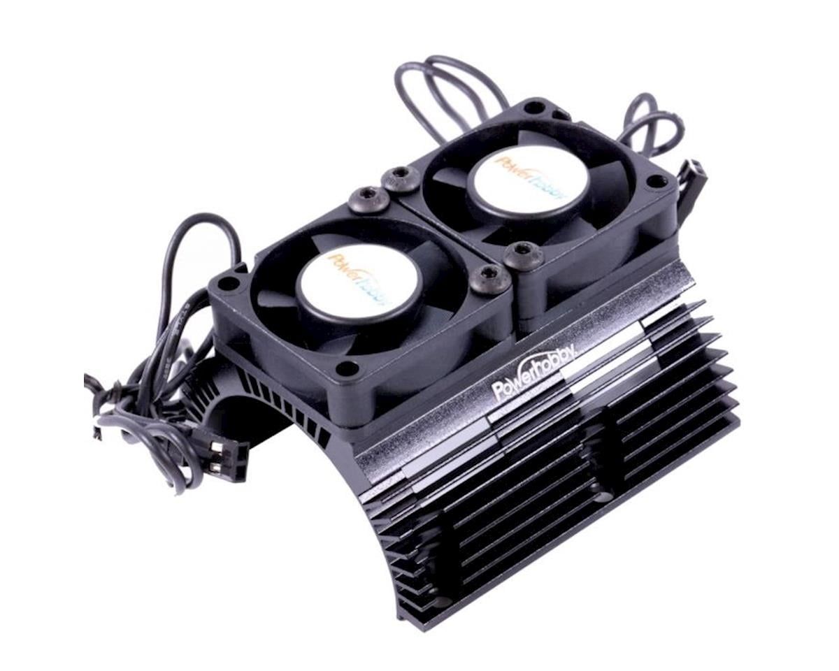 PHBPH1289BLACK Power Hobby Heat Sink W/ Twin Tornado High Speed Fans