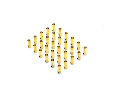 E-flite Gold Bullet Connector, Female, 3.5mm (30)