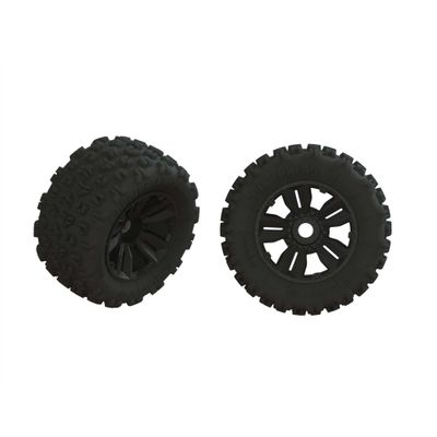 ARA550061 Dboots 'Copperhead2 SB MT' Tire Set Glued (1 Pair) ARRMA 1/5 dBoots Copperhead2 SB MT Front/Rear 3.9 Pre-Mounted Tires, 24mm Hex (2)