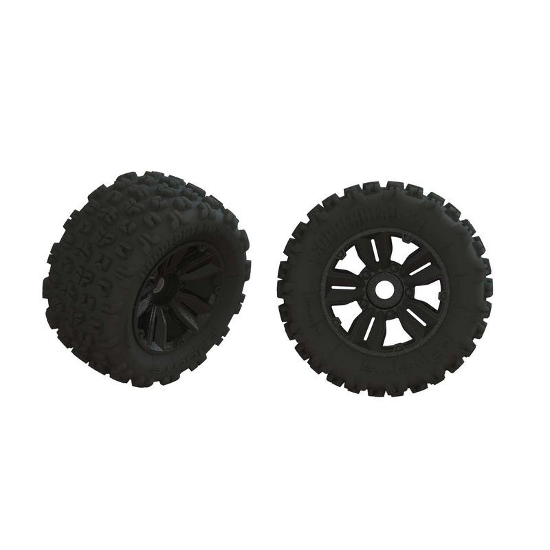 ARRMA 1/5 dBoots Copperhead2 SB MT Front/Rear 3.9 Pre-Mounted Tires, 24mm Hex (2)