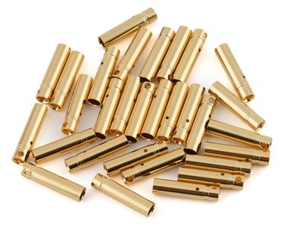 E-flite Gold Bullet Connector, Female, 4mm (30)
