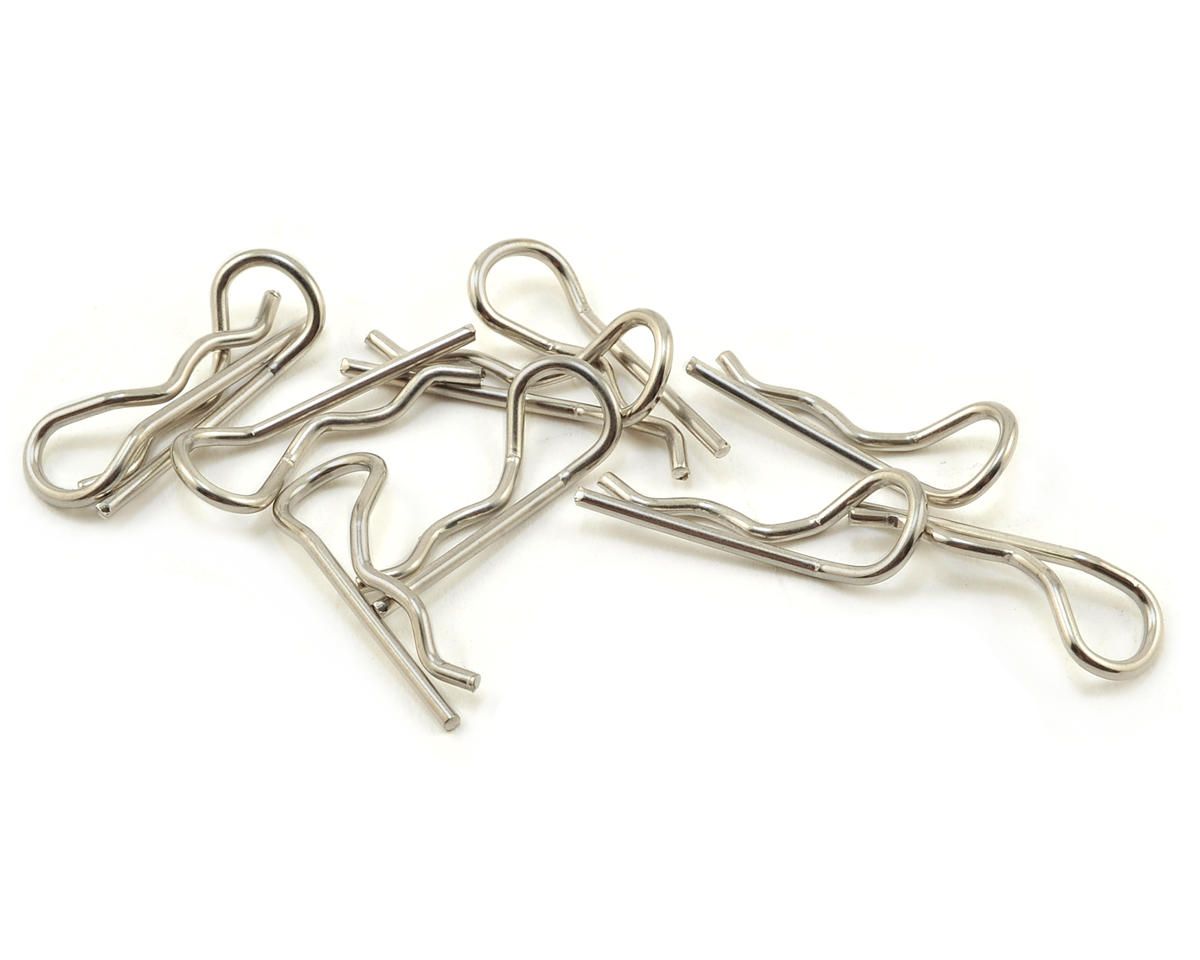 PTK-8704 ProTek RC Standard Bent Body Clip (10) (1/10 Scale)