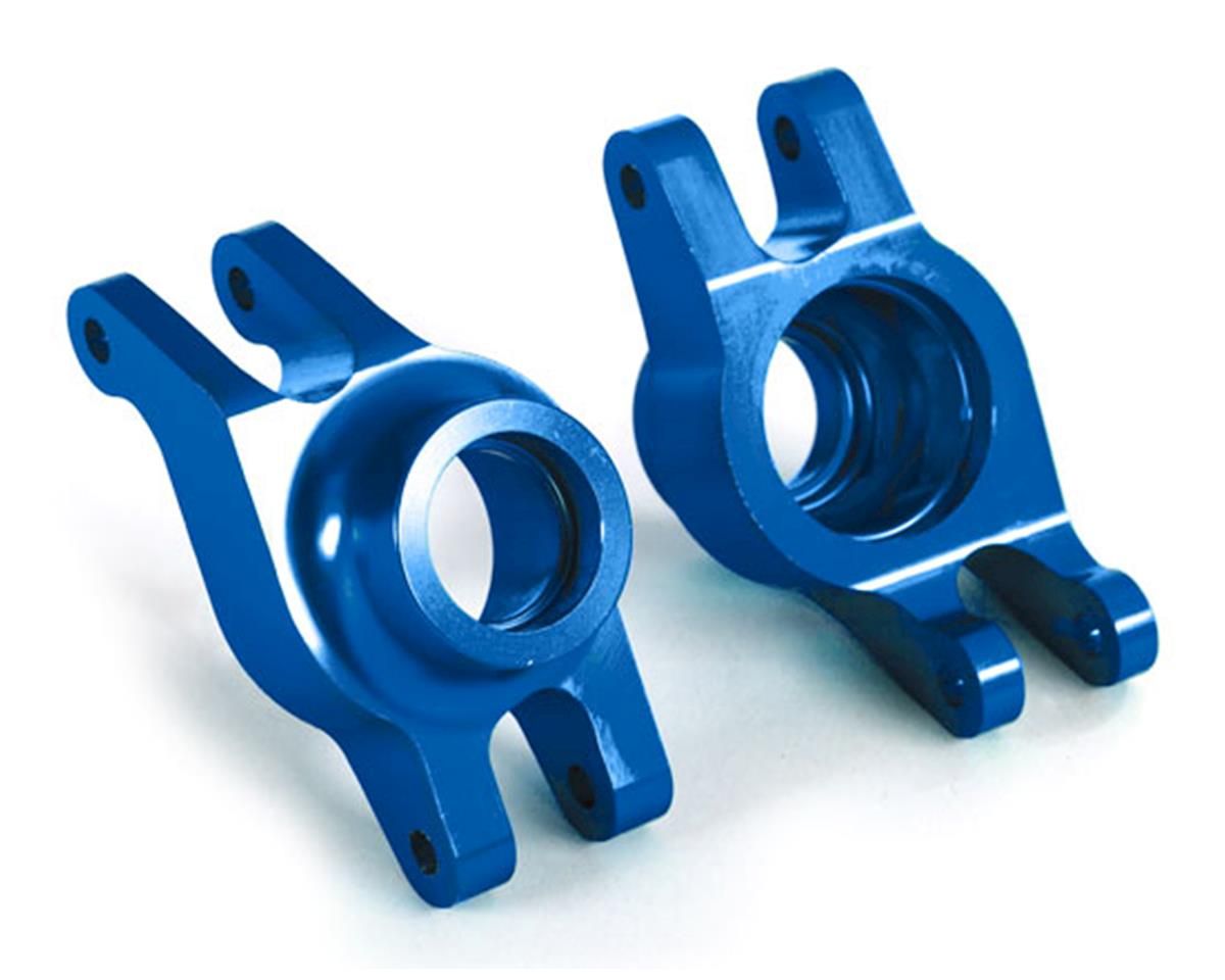 8952X - Carriers, stub axle (blue-anodized 6061-T6 aluminum) (rear) (2)