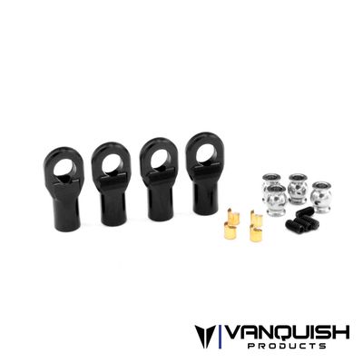 VPS08500 Machined Rod Ends Black - Straight M4 Vanquish Products Machined Rod Ends - Straight M4 - Black