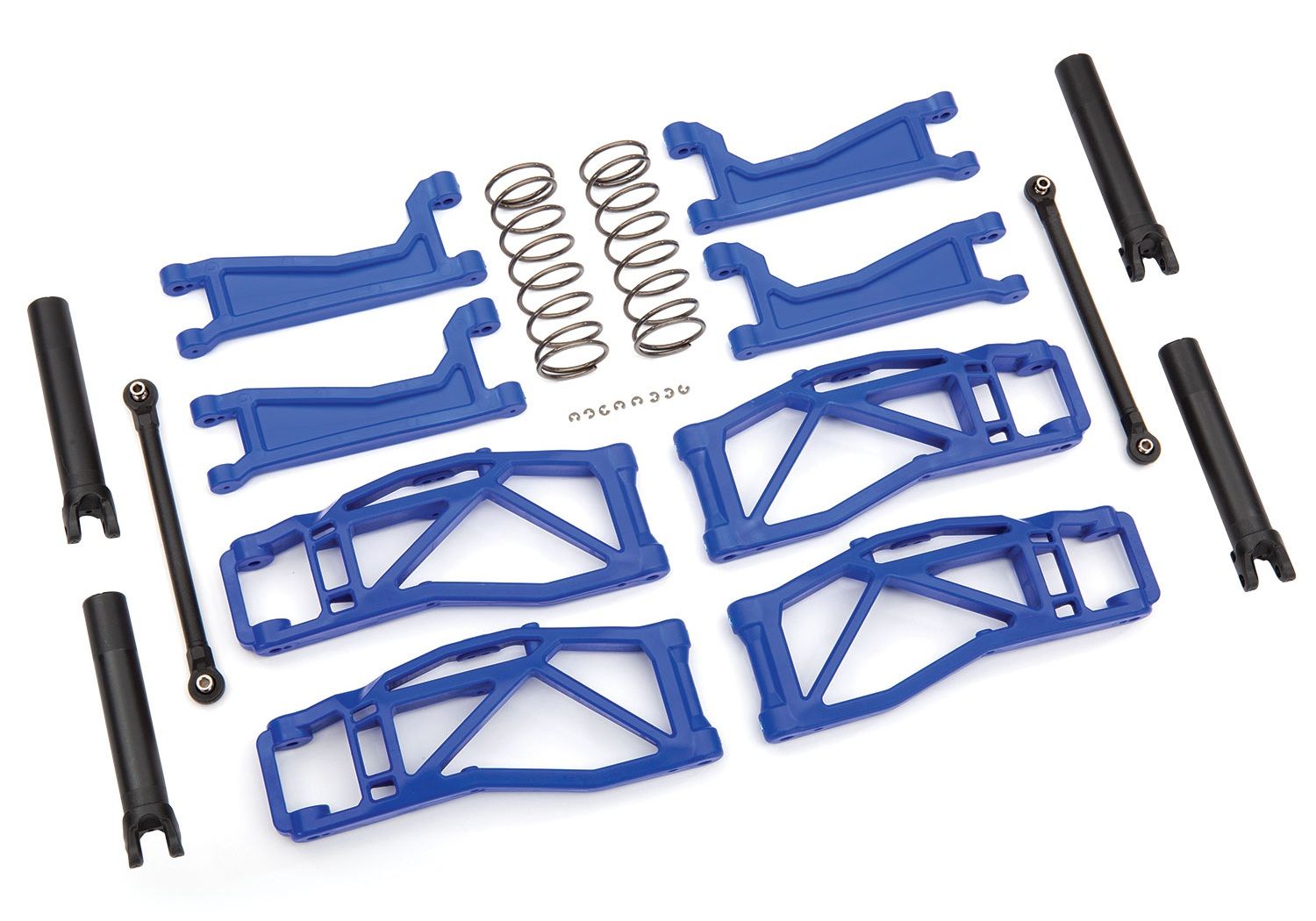 8995X Suspension kit, WideMaxx, blue (includes front &amp; rear suspension arms, front toe links, rear shock springs)