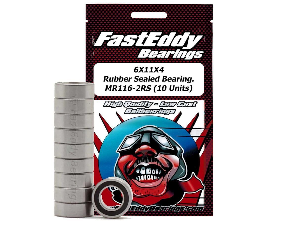 TFE307 6X11X4 Rubber Sealed Bearing MR116-2RS (10 Units)