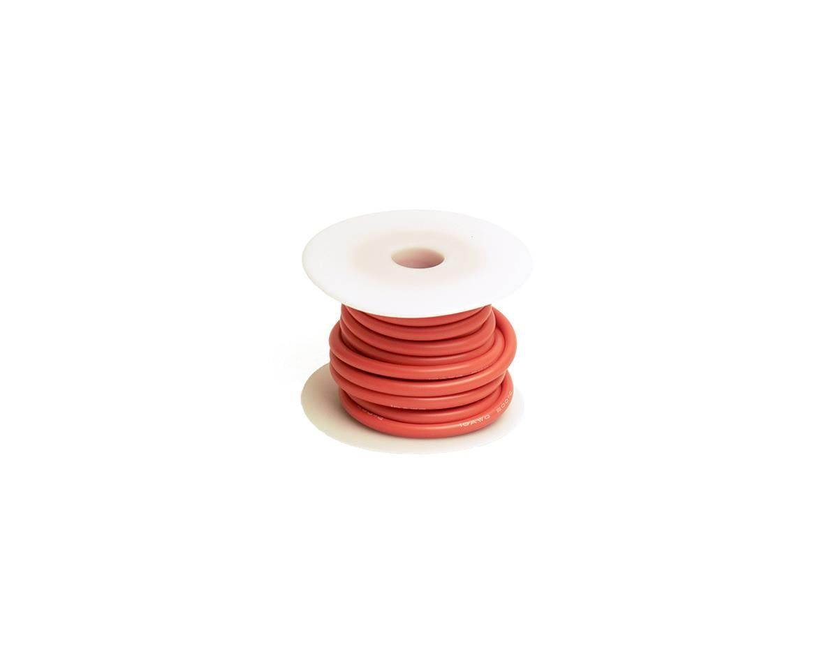 Racers Edge 10 Gauge Silicone Ultra-Flex Wire; 25' (Red)