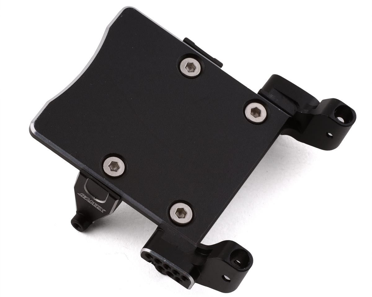SAMSCX24-6023 Samix SCX24 Aluminum Front Shock Plate Set (Black)
