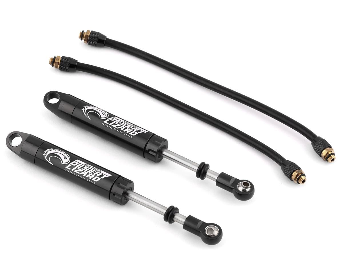 DDP-100BK Yeah Racing Desert Lizard Piggyback Shocks w/Reservoir (Black) (2) (100mm)