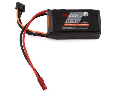Spektrum 800mAh 3S 11.1V 50C LiPo, 18AWG JST