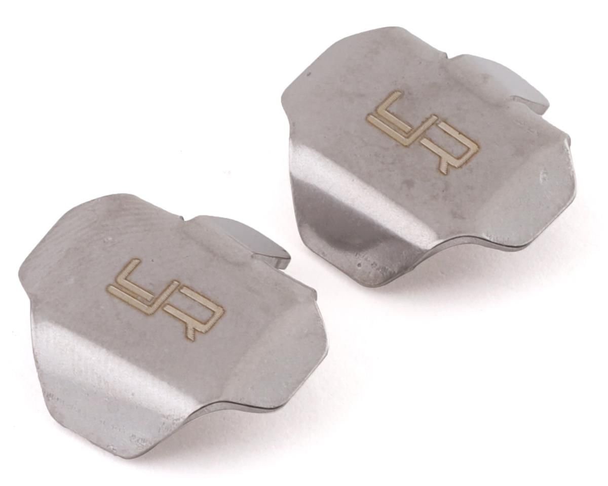 YEA-AXSC-028 Yeah Racing SCX24 Stainless Steel Differential Skidplate Protectors (2)