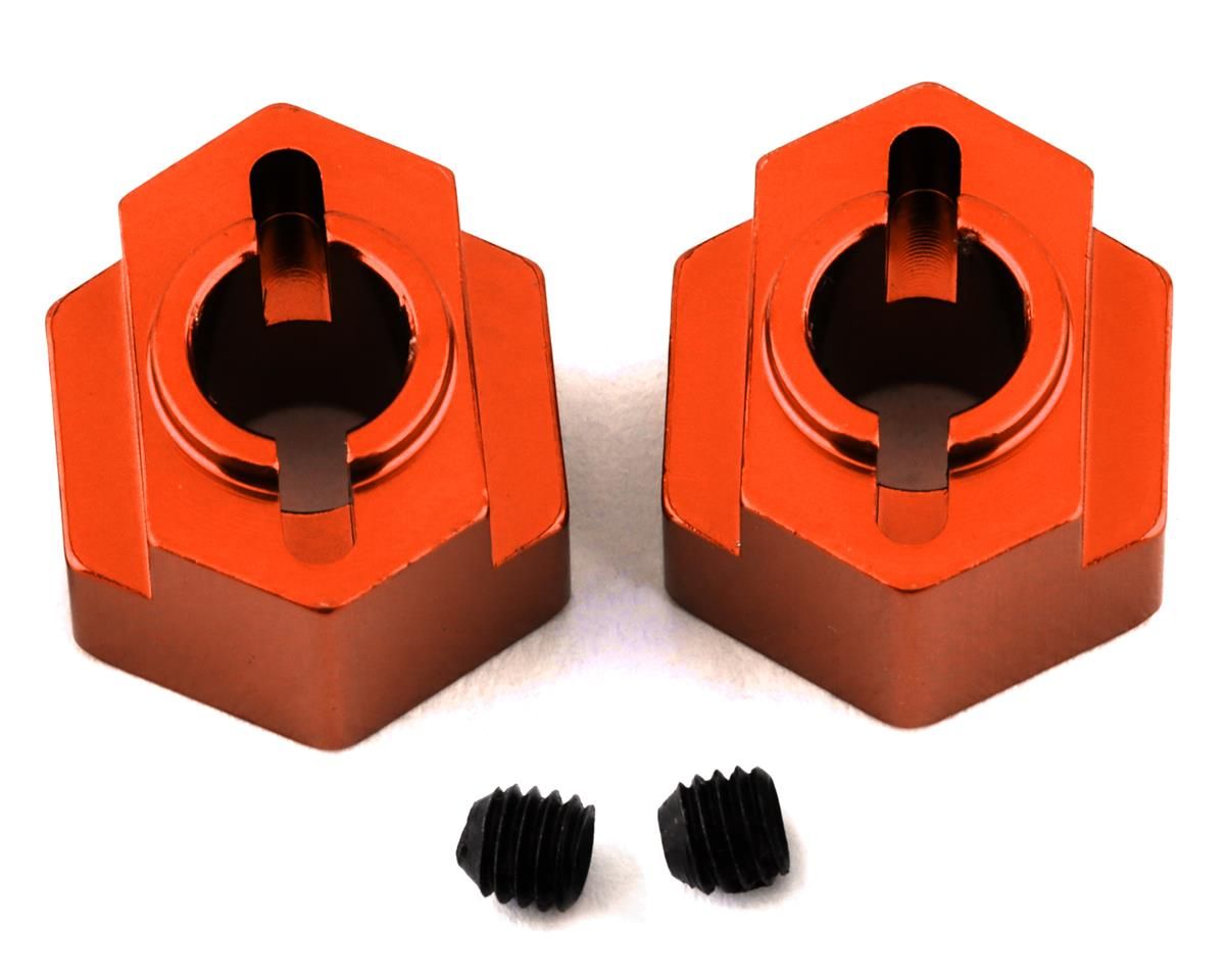 STC91418O ST Racing Concepts DR10 Aluminum Rear Hex Adapters (2) (Orange)