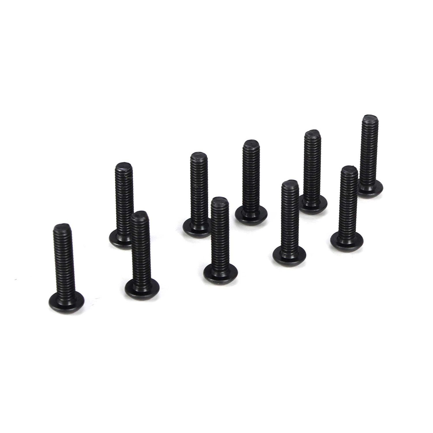 Losi Team Losi Racing Button Head Screws, M3 x 14mm (10)