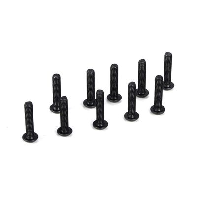 Losi Team Losi Racing Button Head Screws, M3 x 14mm (10)