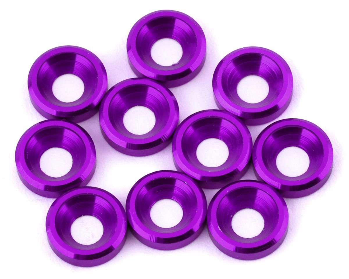 VFD0040-0006 V-Force Designs 3mm Countersunk Washers (Purple) (10)