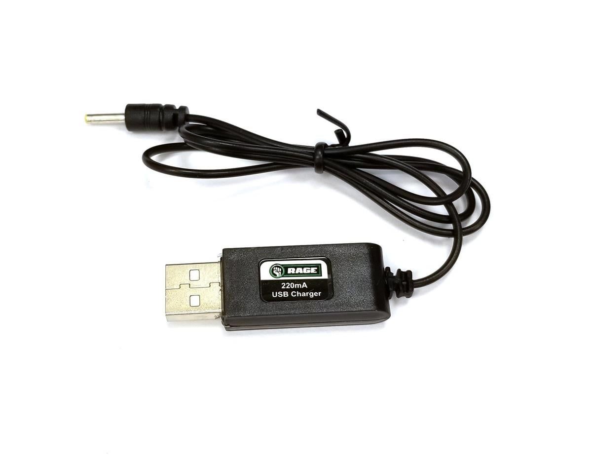 Rage R/C 220mAh USB Charger; Spinner Missile