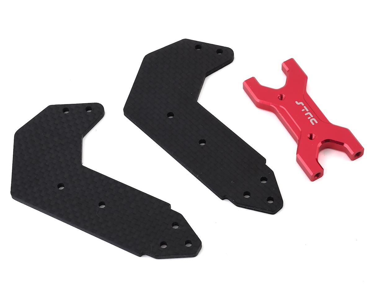 STR320526R ST Racing Concepts Arrma Limitless Graphite Rear Wing Support (Red)