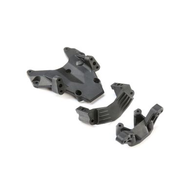 Losi Bulkhead Camber Block &amp; Servo Mount: 22S
