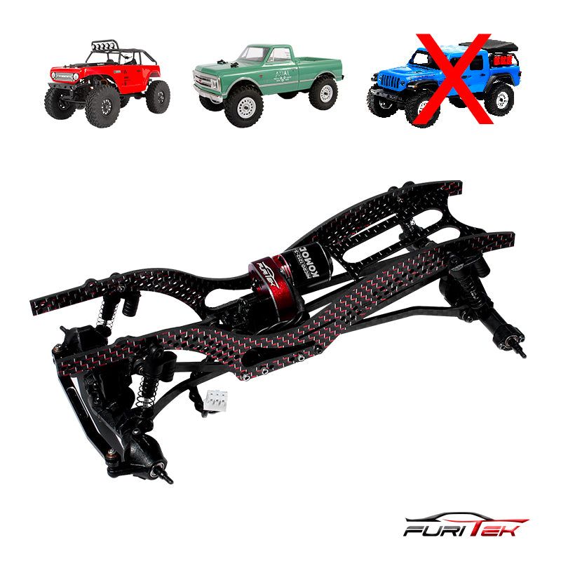 FUR-2084 Furitek Scythe CF Rail Frame - Red