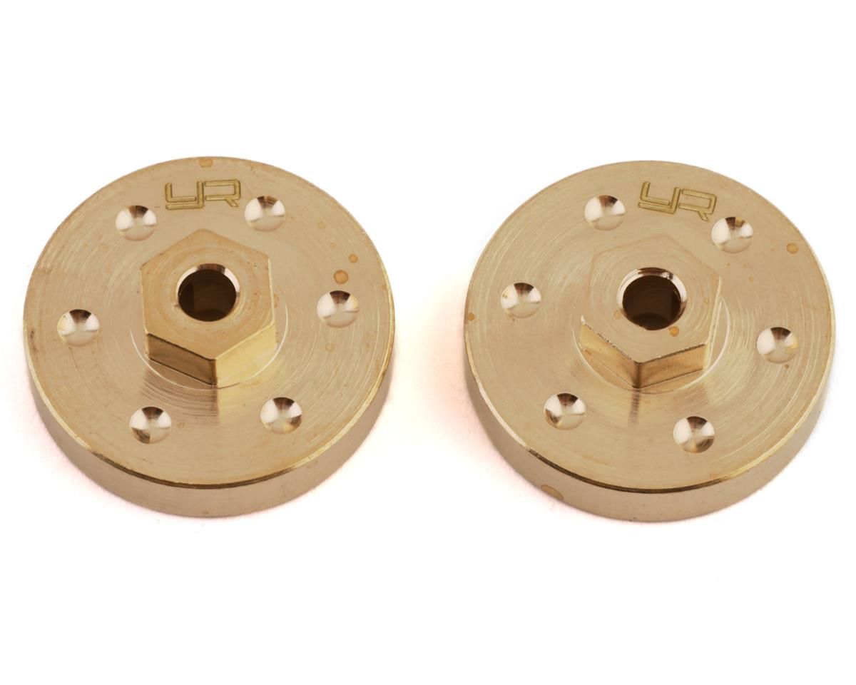 YEA-AXSC-029 Yeah Racing SCX24 Brass Wheel Hubs (2) (15g)