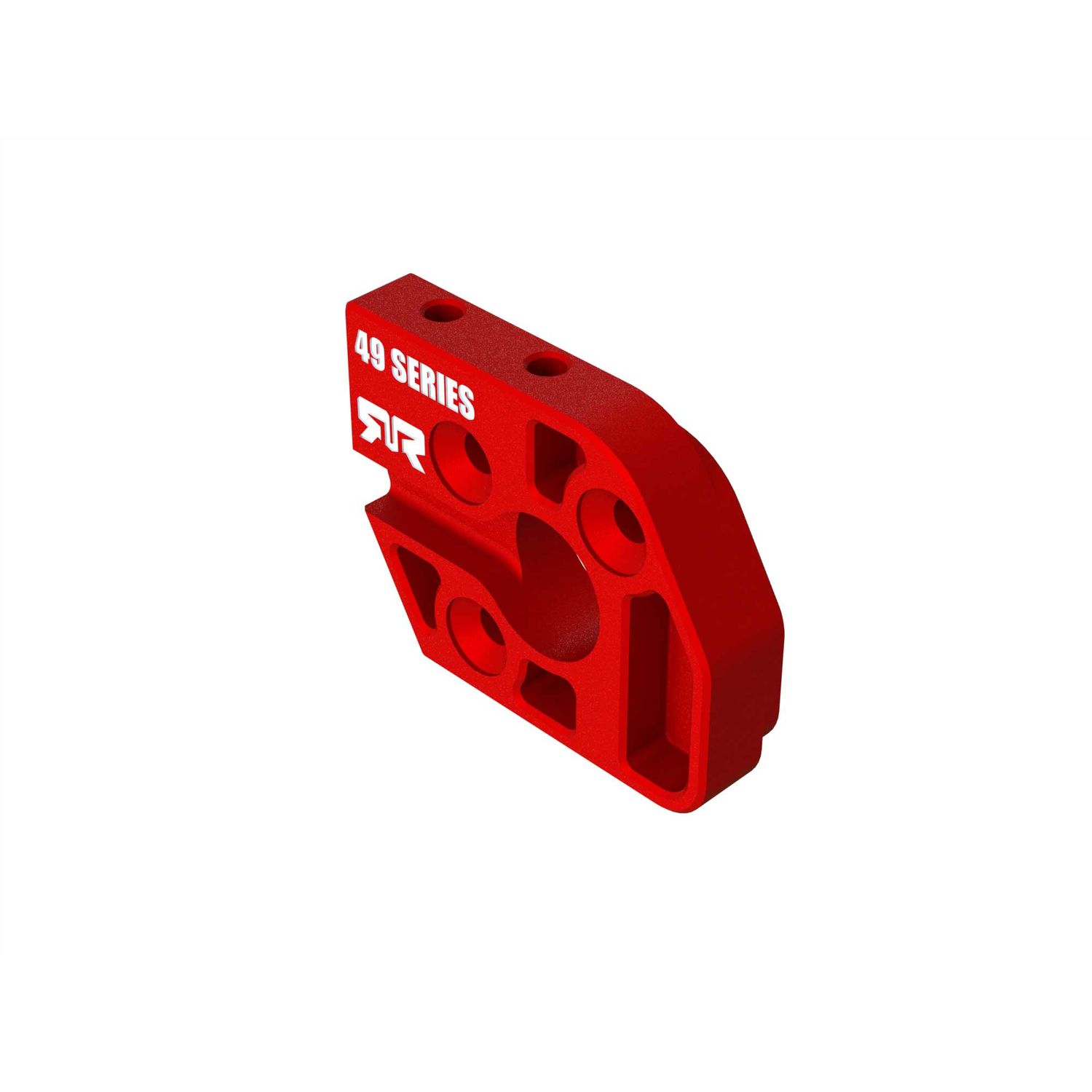 ARRMA Aluminum Motor Plate 49 Series Red