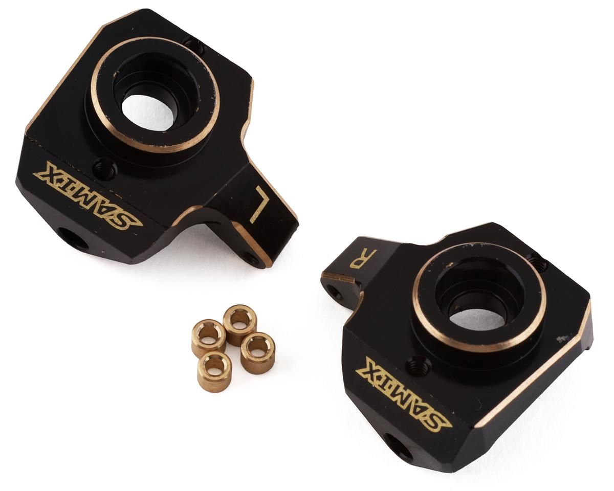 SAMSCX24-4412 SAMIX SCX24 BRASS HEAVY STEERING KNUCKLE