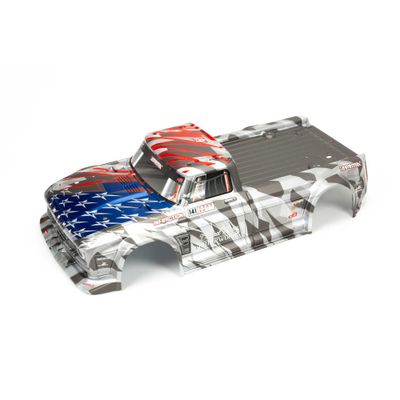 ARA410006 INFRACTION 6S BLX Painted Body Silver/Red ARRMA 1/7 Painted Body, Silver/Red: INFRACTION 6S BLX