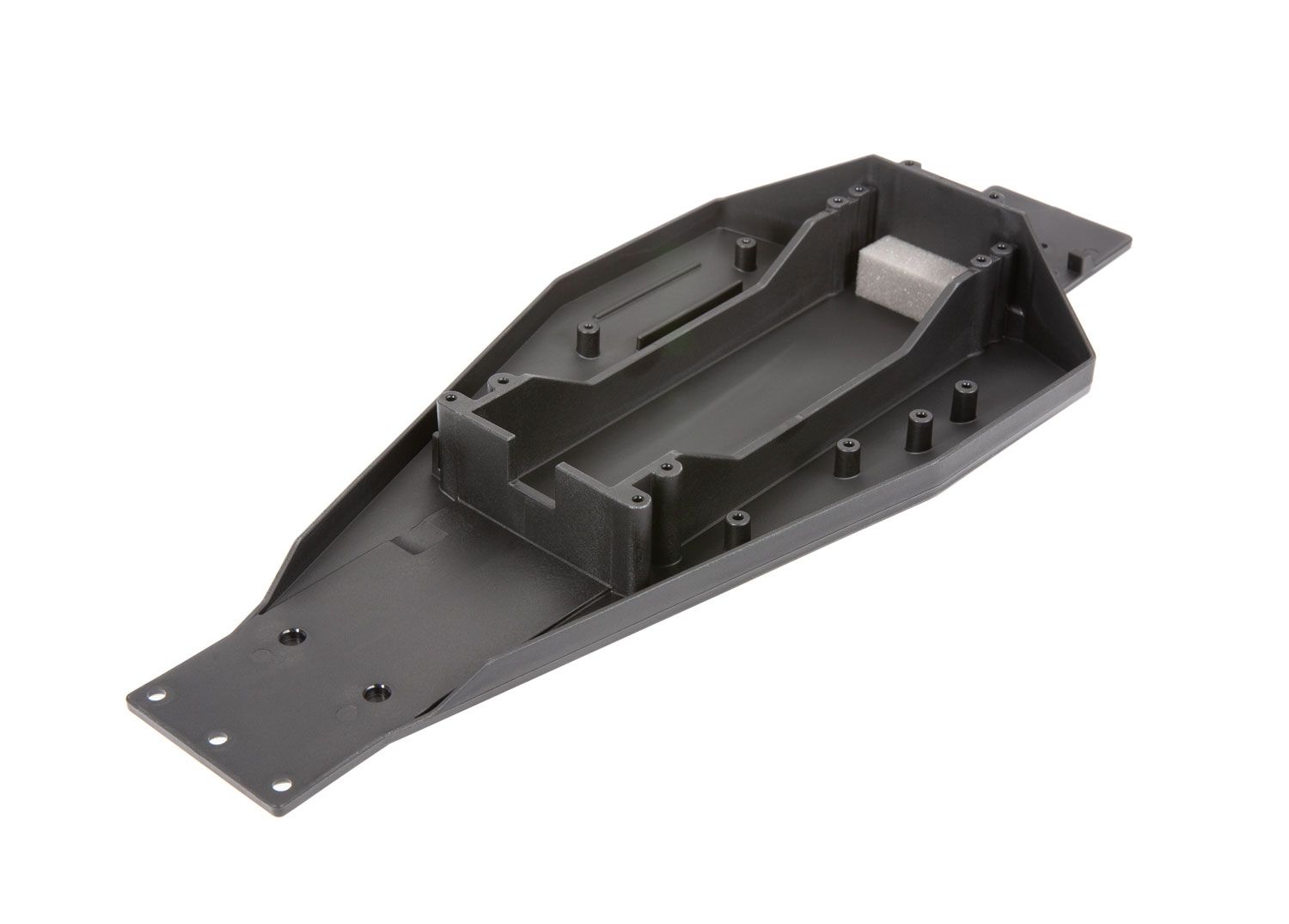 3728 LOWER CHASSIS BLACK 166MM BATT COMPARTMENT