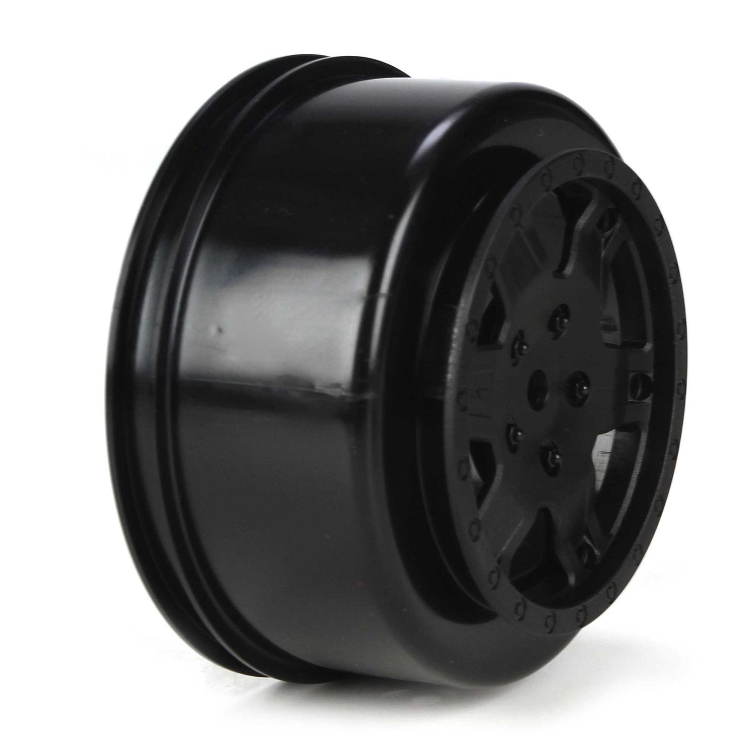Losi Team Losi Racing 1/10 Front/Rear SCT 2.2/3.0 Wheels, 12mm Hex, Black (2): 22 SCT