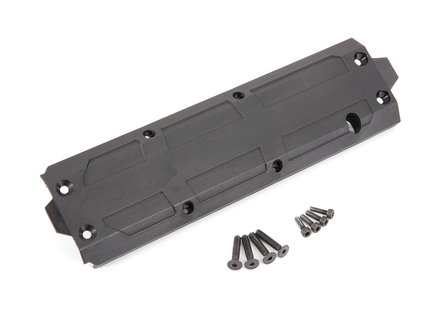 8945R - Skidplate, center/ 4x20 CCS (4)/ 3x10 CS (4) (fits Maxx® with extended chassis (352mm wheelbase))