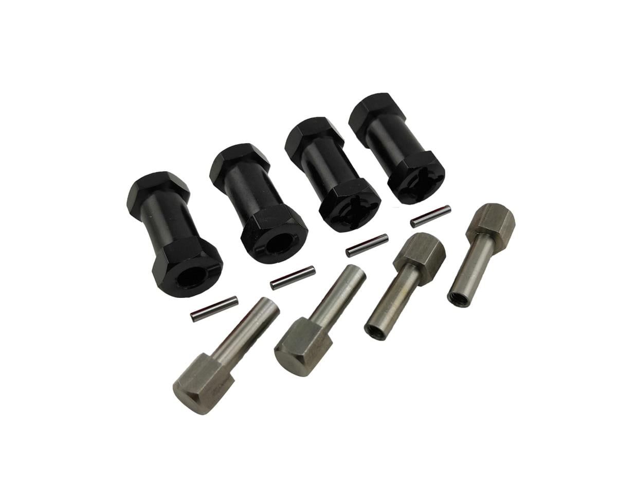 RCE1952 Wheel Hex Extension Adaptors 25mm Black