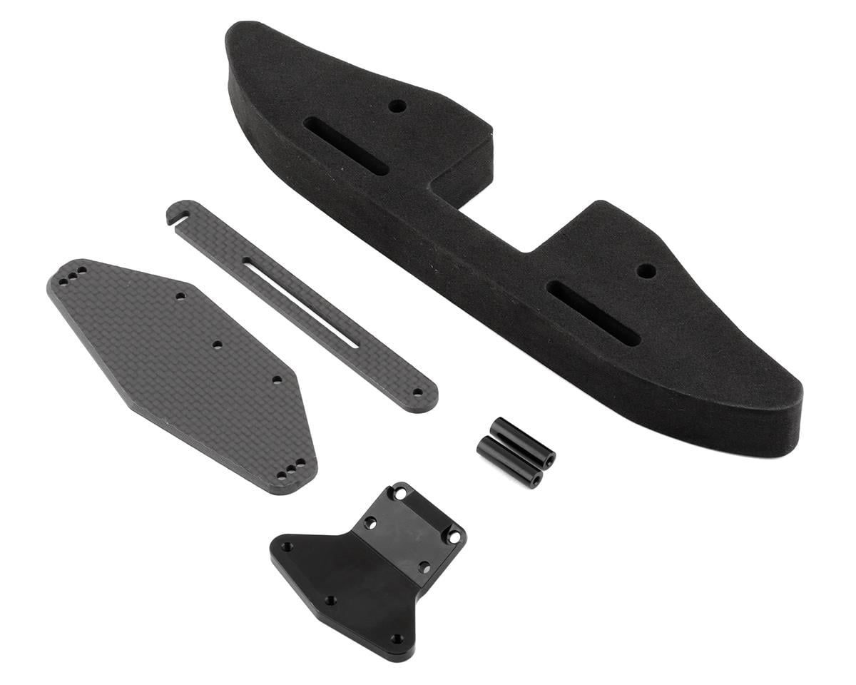 EXO2091 Exotek Team Associated DR10/DR10M Front Bumper Set w/Mount &amp; GNSS Holder