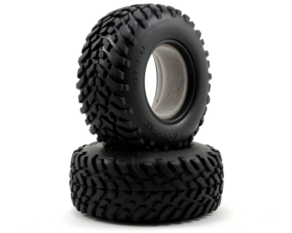 5871 Tires, off-road racing, SCT dual profile 4.3x1.7- 2.2/3.0' (2)/ foam inserts (2)
