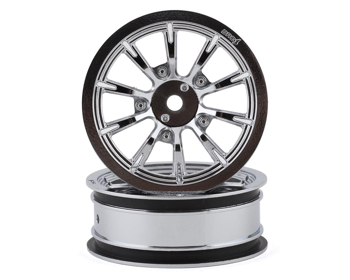DRC-217 DragRace Concepts AXIS 2.2" Drag Racing Front Wheels w/12mm Hex (Chrome) (2)